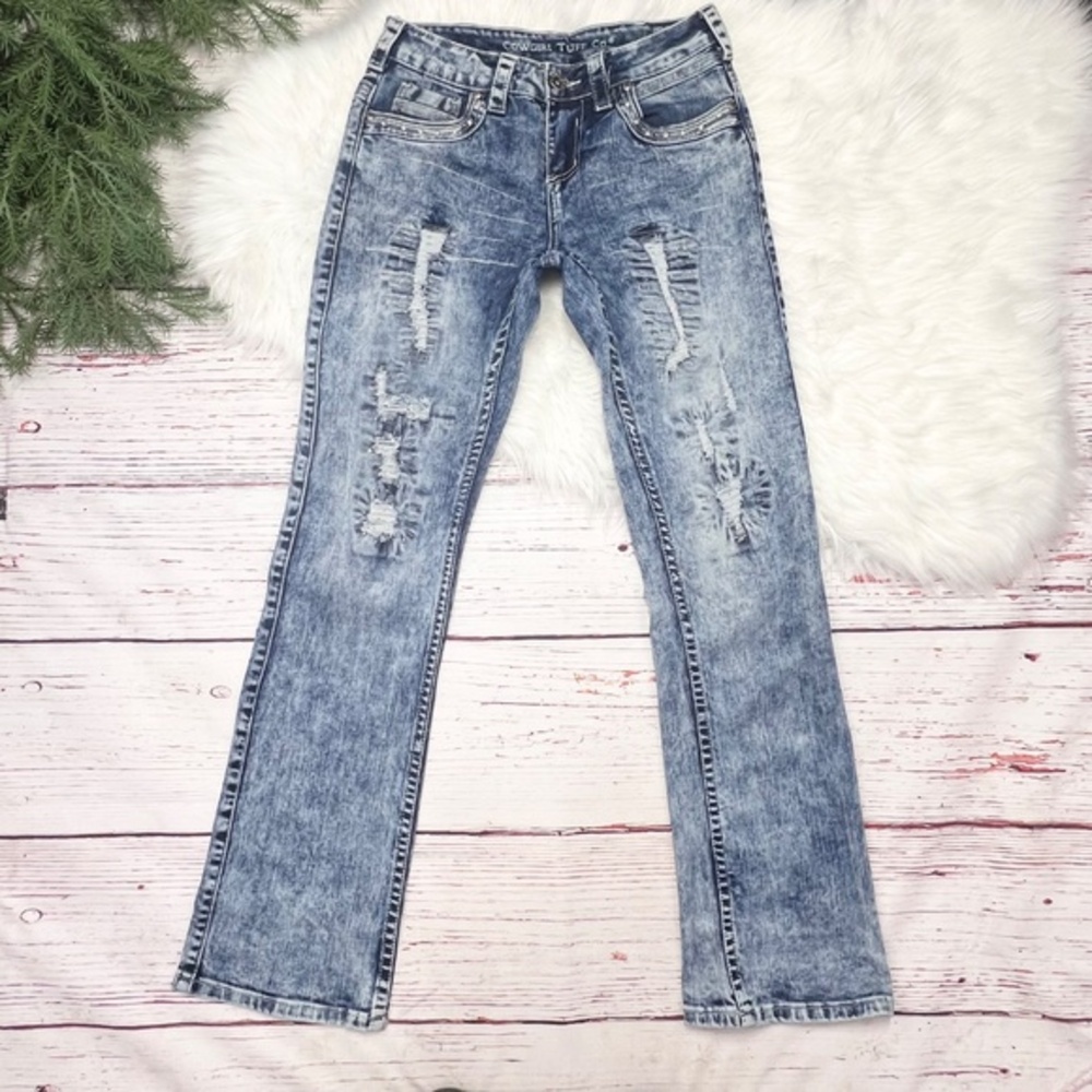 👖|•COWGIRL TUFF•| 'Avalanche II' Western Boot Cut Jean Size 26x32👖